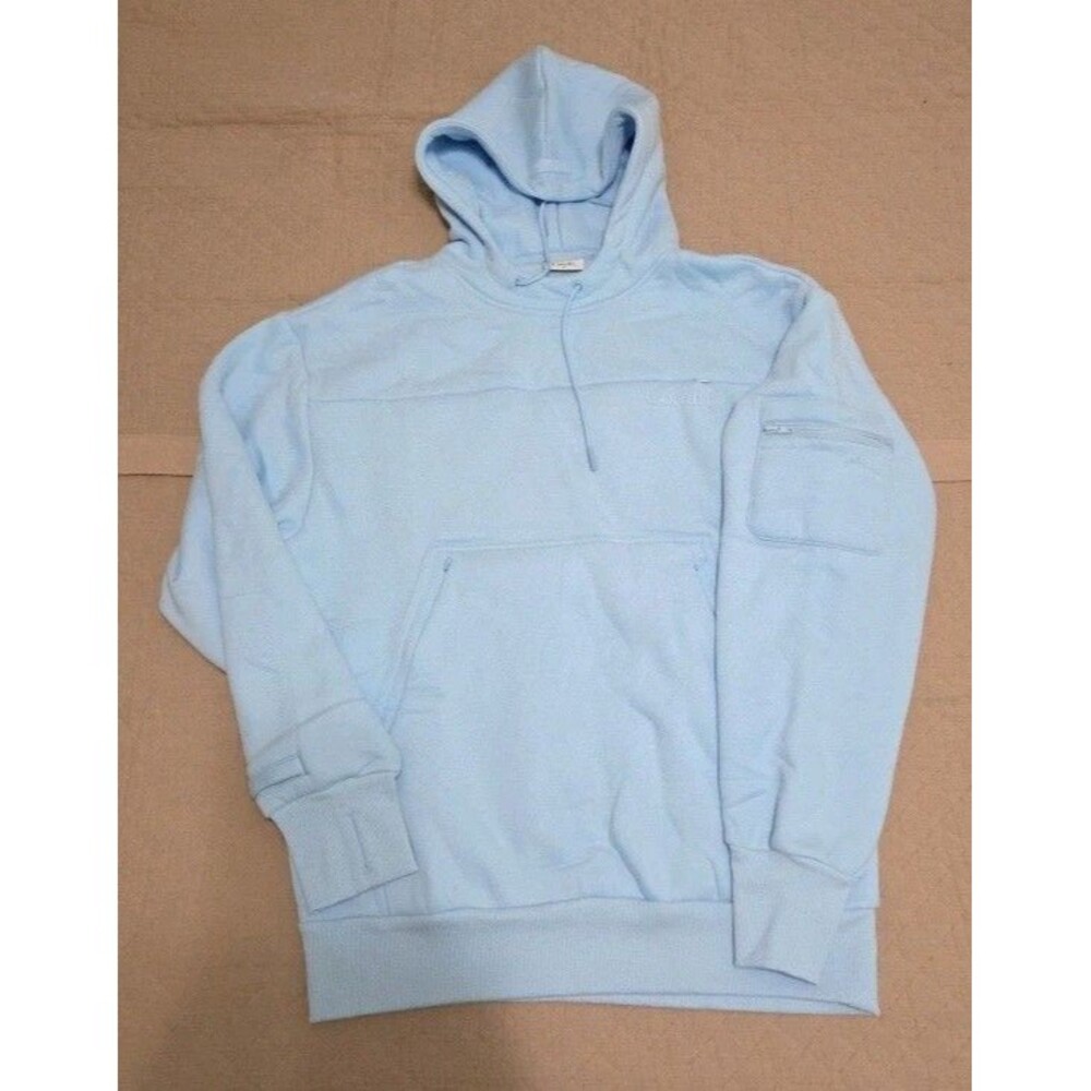 Comfrt Snak Hoodie Baby Blue Size M CloudTouch Fleece 6 Pocket Pullover